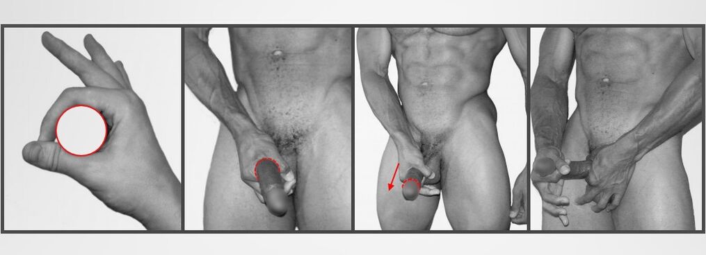 Tecnica Jelqing - esercizi di ingrandimento del pene